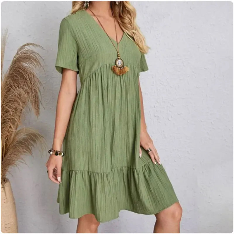 Robe Bohème Verte