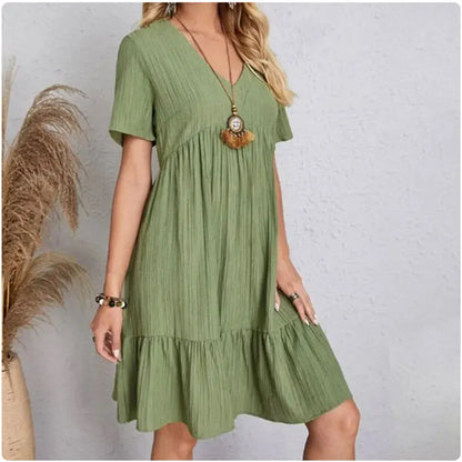 Robe Bohème Verte