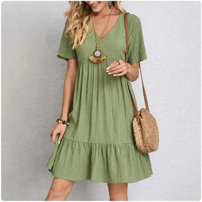 Robe Bohème Verte