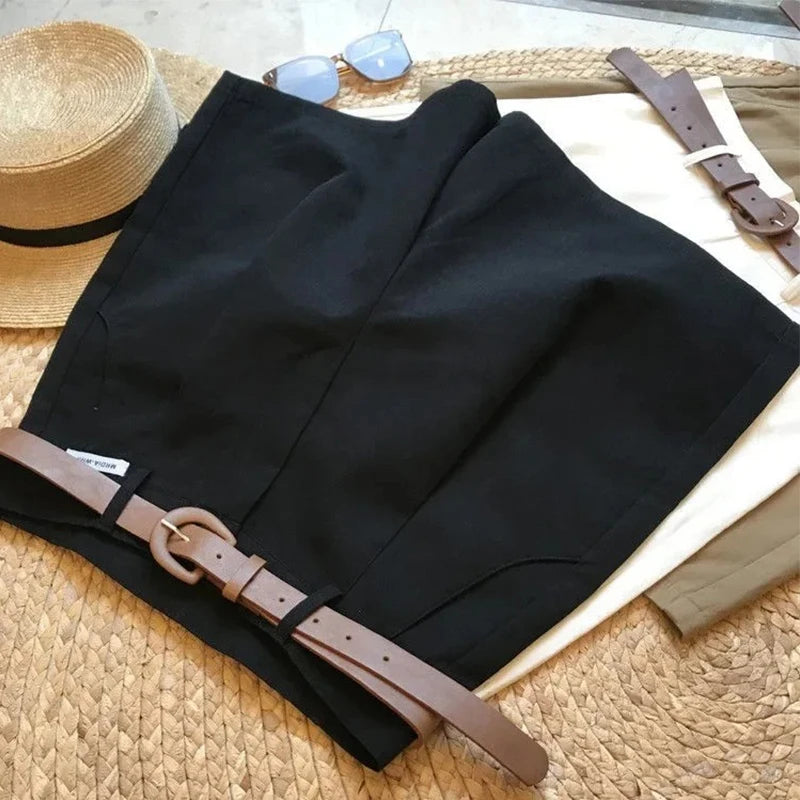 Short Taille Haute avec Ceinture