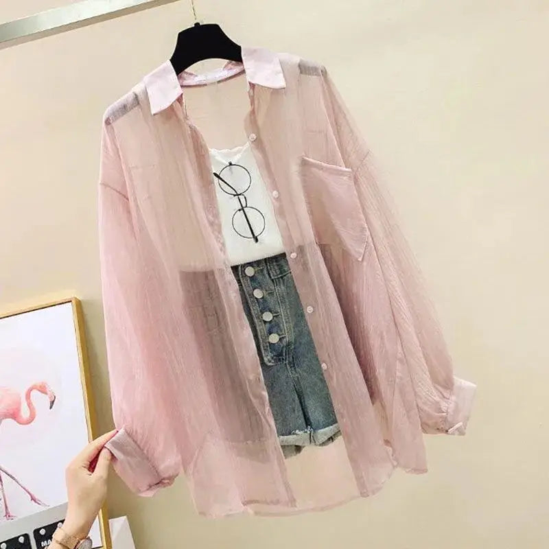 Chemise Légère Transparente