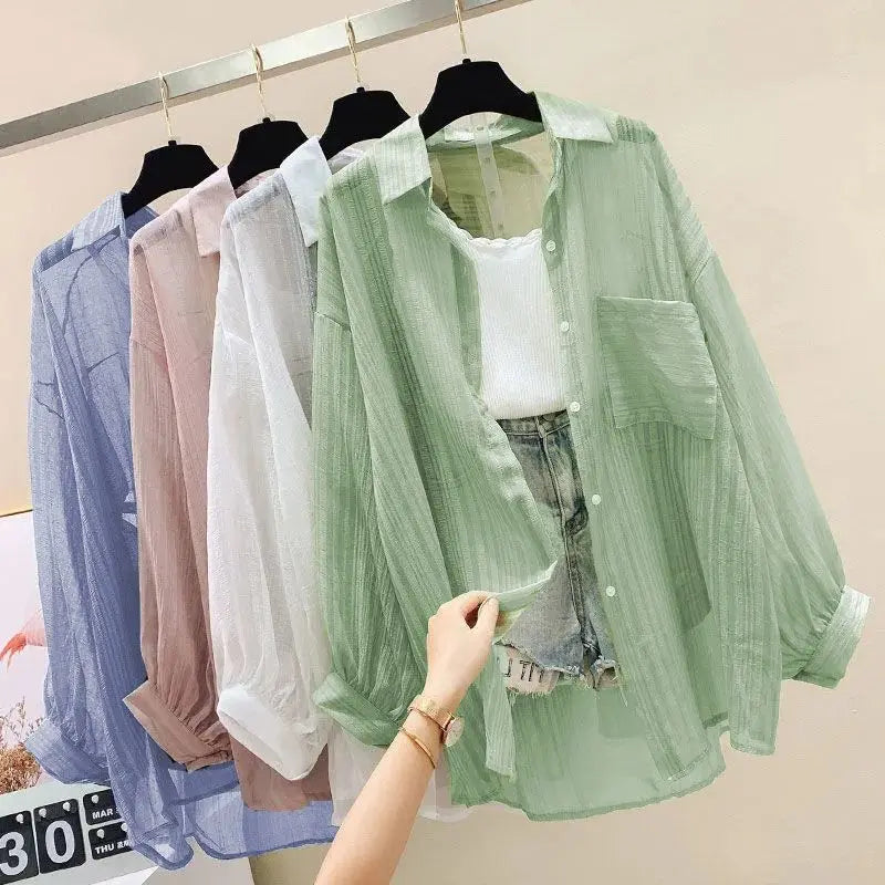 Chemise Légère Transparente