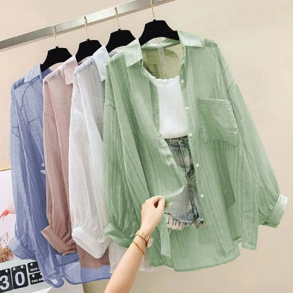 Chemise Légère Transparente