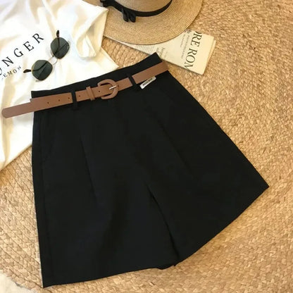 Short Taille Haute avec Ceinture