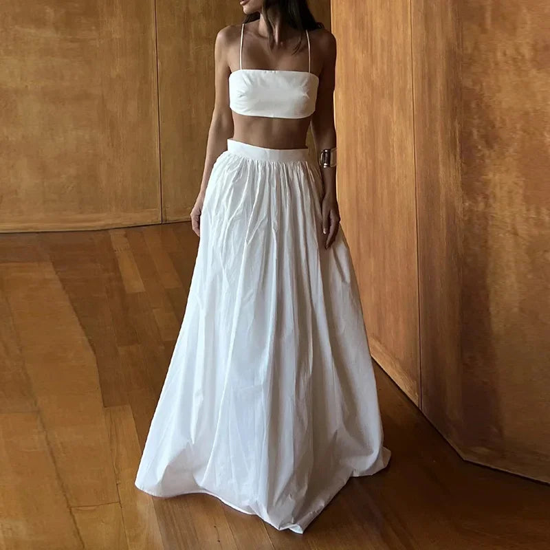 Ensemble Blanc Deux Pièces